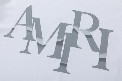 AMRI Staggered Logo Print Cotton Jersey T-Shirt