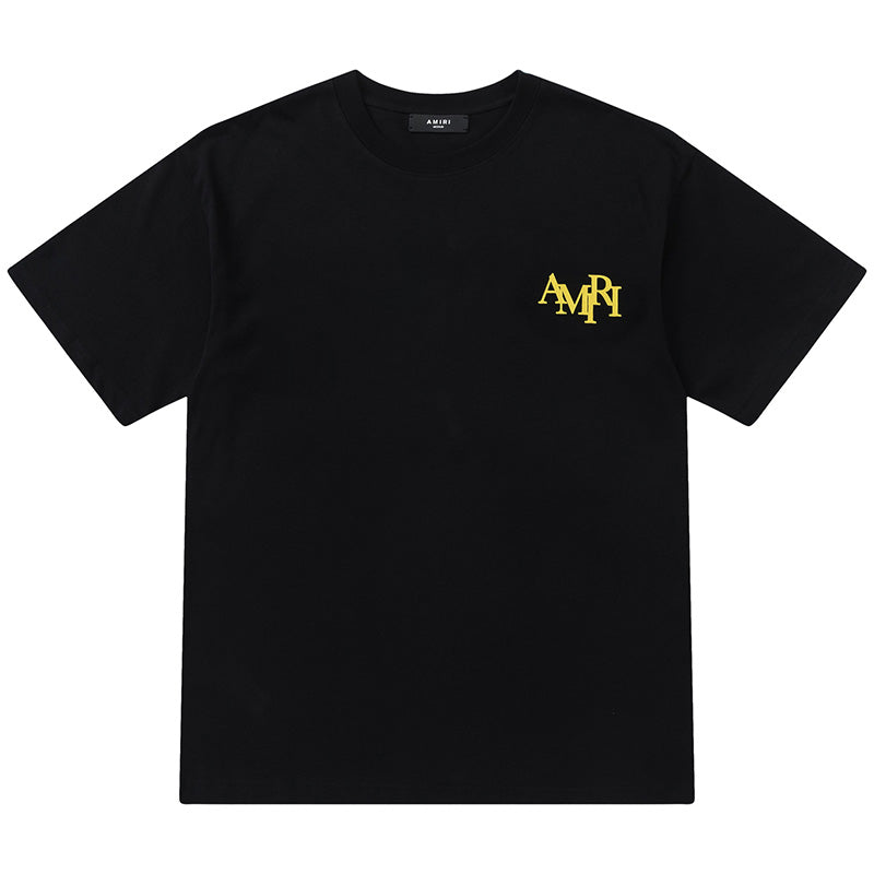 AMRI Crystal Embellished Champagne Logo T-Shirts