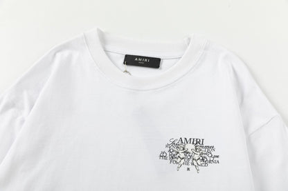 AMRI Crew Neck Unisex Street Style Plain Cotton T-Shirt