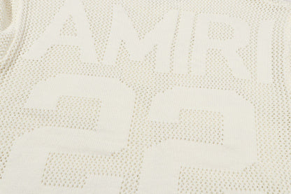 AMRI 22 Crew Open Stitch Sweaters