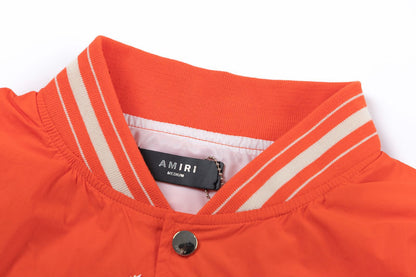 AMRI Logo-Appliquéd Padded Shell Bomber Jacket