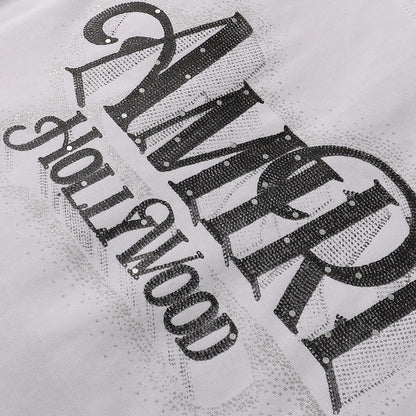 AMRI Logo crystal-embellished cotton T-shirt