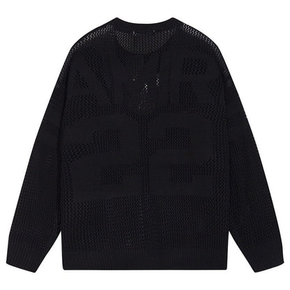 AMRI 22 Crew Open Stitch Sweaters
